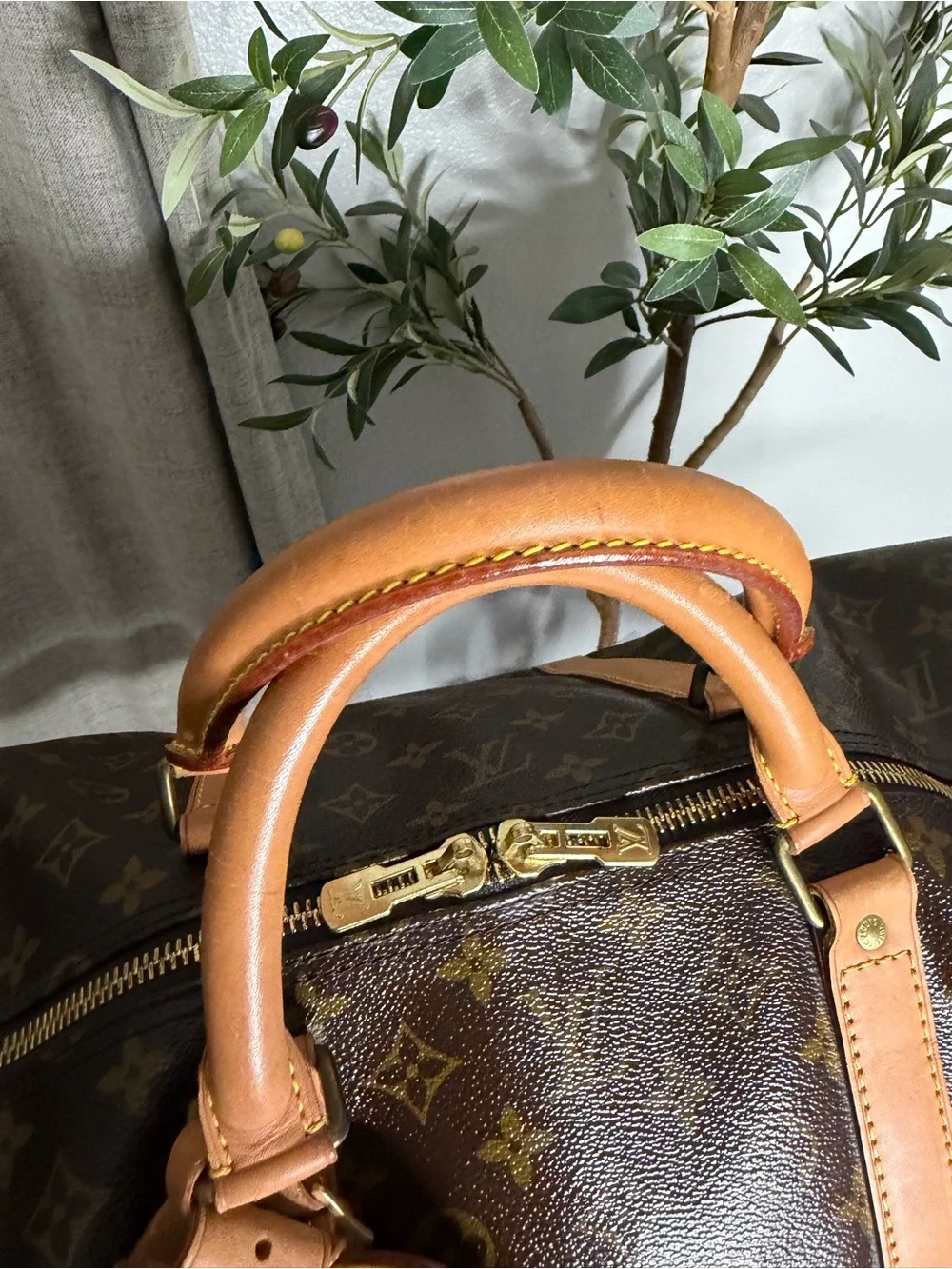 Louis Vuitton Brown Monogram Keepall Bando 60